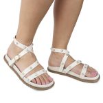 Papete Feminina Alice Sola Baixa Off White