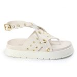 Papete Feminina Alessandra Sola Alta Off White
