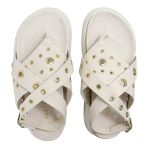 Papete Feminina Alessandra Sola Alta Off White