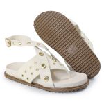 Papete Feminina Alessandra Sola Baixa Off White