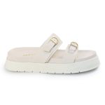 Papete Feminina Giovana Duas Tiras Sola Alta Off White