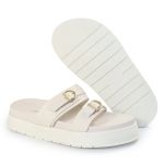 Papete Feminina Giovana Duas Tiras Sola Alta Off White