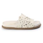 Papete Feminina Serena Sola Baixa Tiras de Onda Off White