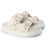 Papete Feminina Aurora Sola Alta Off White