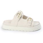 Papete Feminina Vitoria Duas Tiras Sola Alta Off White