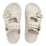 Papete Feminina Vitoria Duas Tiras Sola Alta Off White
