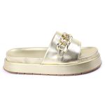 Papete Feminina Corrente Lucia Sola Alta Dourada