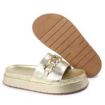 Papete Feminina Corrente Lucia Sola Alta Dourada