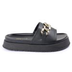 Papete Feminina Corrente Lucia Sola Alta Preta