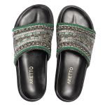 Papete Feminina com Pedraria e Brilho Yumi