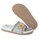 Papete Feminina com Pedraria e Brilho Cristal