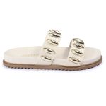 Sandalia Papete Sola Baixa Isis Off White