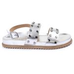 Sandalia Papete Sola Baixa Eloá Prata