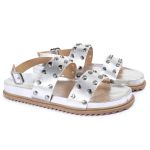 Sandalia Papete Sola Baixa Eloá Prata