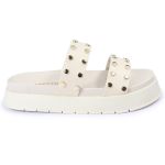 Sandalia Papete Sola Alta Olivia Off White