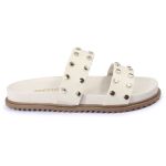 Sandalia Papete Sola Baixa Olivia Off White