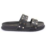 Sandalia Papete Sola Baixa Olivia Preta