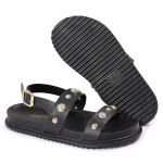 Sandalia Papete Sola Baixa Milene Preta