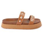 Sandalia Papete Sola Alta Melina Caramelo