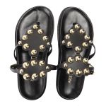 Sandalia Papete Sola Baixa Sara Preta