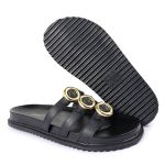 Sandalia Papete Sola Baixa Luci Preta