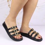 Sandalia Papete Sola Baixa Luci Preta