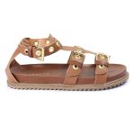 Sandalia Papete Sola Baixa Lila Caramelo