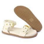 Sandalia Papete Sola Baixa Tina Off White