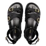 Sandalia Papete Sola Baixa Bruna Preto