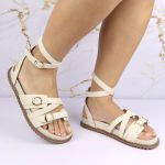 Sandalia Papete Sola Baixa Bruna Off White