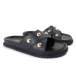 Sandalia Papete Sola Baixa Katia Preto