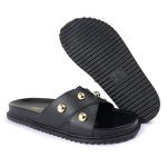 Sandalia Papete Sola Baixa Katia Preto