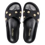 Sandalia Papete Sola Baixa Katia Preto