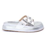 Sandalia Papete Sola Alta Katia Prata