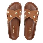 Sandalia Papete Sola Baixa Katia Caramelo