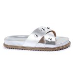 Sandalia Papete Sola Baixa Katia Prata