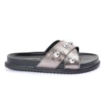 Sandalia Papete Sola Baixa Katia Prata Velho