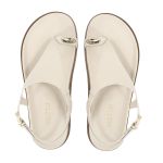 Sandalia Papete Sola Baixa Thais Off White