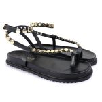 Sandalia Papete Sola Baixa Rebeca Preto