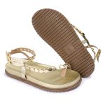 Sandalia Papete Sola Baixa Rebeca Dourada