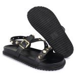 Sandalia Papete Sola Baixa Mariana Preto