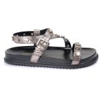 Sandalia Papete Sola Baixa Mariana Prata Velho