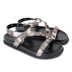 Sandalia Papete Sola Baixa Mariana Prata Velho