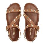 Sandalia Papete Sola Baixa Mariana Caramelo