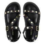 Sandalia Papete Sola Alta Mariana Preta