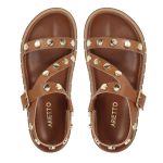 Sandalia Papete Sola Alta Mariana Caramelo