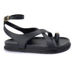 Sandalia Papete Sola Baixa Erika Preto