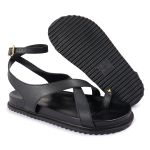 Sandalia Papete Sola Baixa Erika Preto