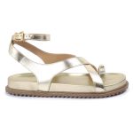 Sandalia Papete Sola Baixa Erika Dourada