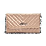 Bolsa Feminina Clutch Stela Metalizada Dourada